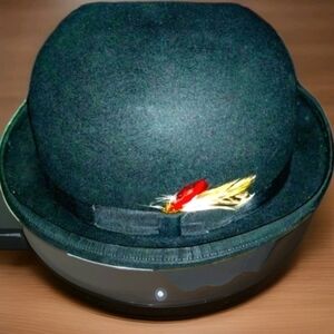 Barlesoni Fedora Felt Men's Vintage Hat, Prestine Condition